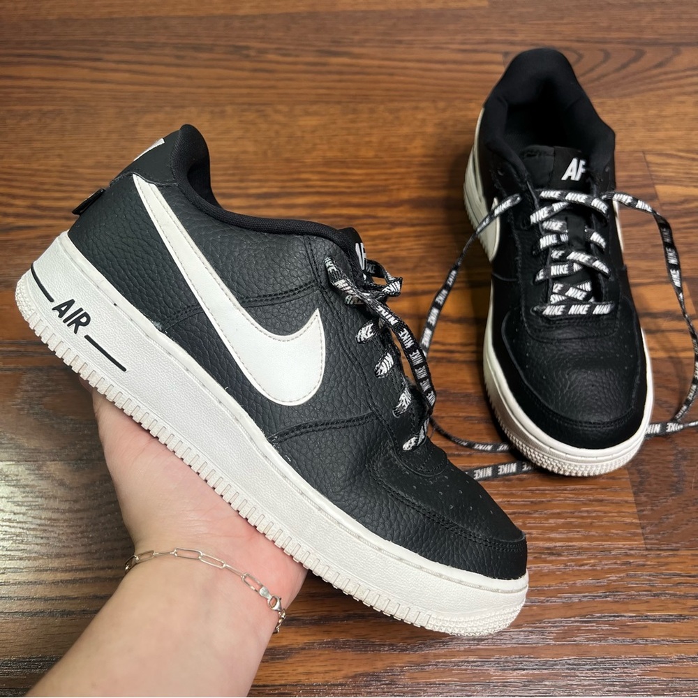 Nike Air Force 1 Low 'NBA' sneakers in a black and white colorway size 6.5Y